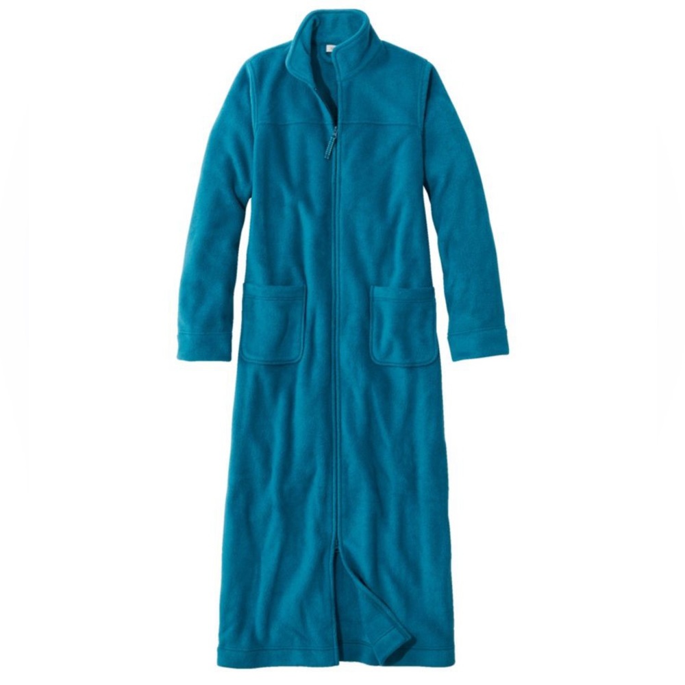 L.L. Bean Women's Winter Fleece Robe, Zip-Front